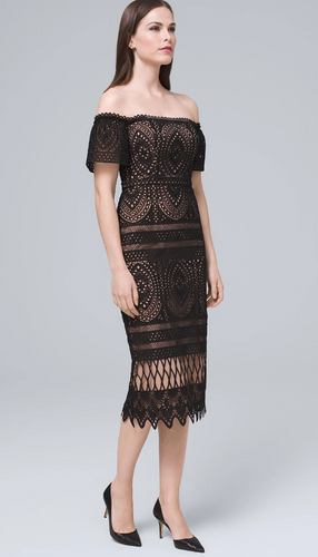 Monique LHullier Lace Midi