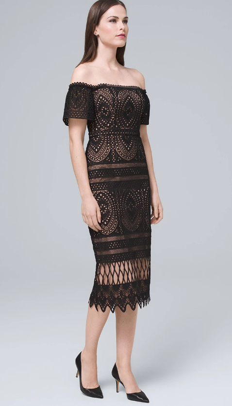 Monique LHullier Lace Midi