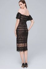 Load image into Gallery viewer, Monique LHullier Lace Midi
