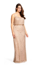 Load image into Gallery viewer, Monique LHullier Scalloped Gown